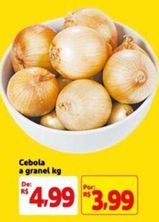 Extra Supermercado Cebola a granel kg oferta