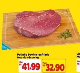 Extra Supermercado Patinho bovino resfriado fora do vácuo kg oferta