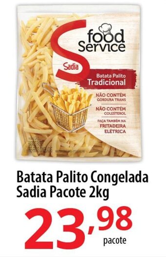 Akki Atacadista Batata Palito Congelada Sadia Pacote 2kg oferta