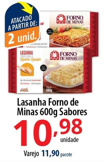 Akki Atacadista Lasanha Forno de Minas 600g Sabores oferta