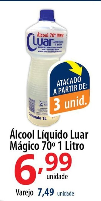 Akki Atacadista Álcool Líquido Luar Mágico 70° 1 Litro oferta