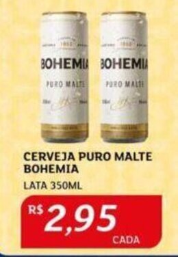 Assaí Atacadista CERVEJA PURO MALTE BOHEMIA LATA 350ML oferta