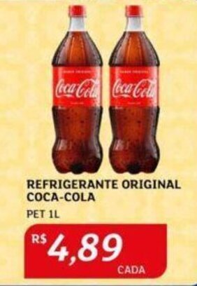 Assaí Atacadista REFRIGERANTE ORIGINAL COCA-COLA PET 1L oferta