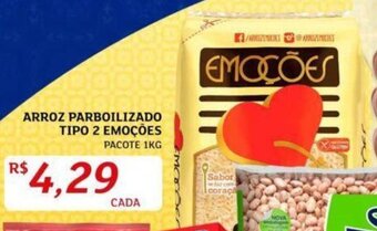Assaí Atacadista ARROZ PARBOILIZADO TIPO 2 EMOÇÕES PACOTE 1KG oferta