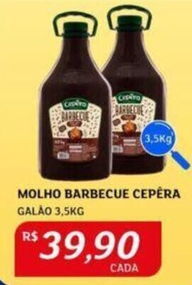 Assaí Atacadista MOLHO BARBECUE CEPERA GALÃO 3,5KG oferta