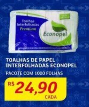Assaí Atacadista TOALHAS DE PAPEL INTERFOLHADAS ECONOPEL PACOTE COM 1000 FOLHAS oferta