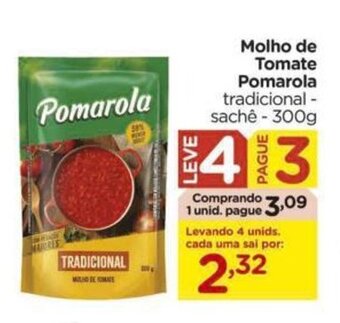 Carrefour Molho de Tomate Pomarola tradicional - sachê - 300g oferta