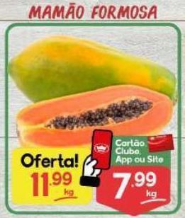 Supermercados Princesa Mamão formosa kg oferta
