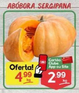 Supermercados Princesa Abóbora sergipana kg oferta