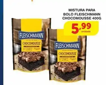 Mistura para bolo fleischmann chocomousse 400g