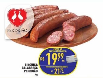 Mercantil Rodrigues Linguiça calabresa perdigão kg oferta