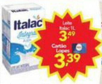 Lopes Supermercados Leite Italac 1L oferta