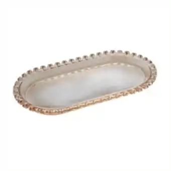 Travessa lyor oval lyor cristal detalhes em coração 25cm