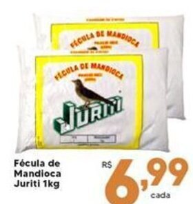 Rede uniforça Fécula de Mandioca Juriti 1kg oferta