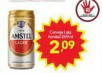 Lopes Supermercados Cerveja Lata Amstel 269ml oferta