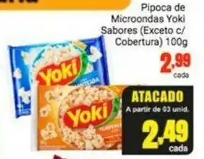 Barbosa Supermercados Pipoca de Micro Ondas Yoki Sabores 100g oferta