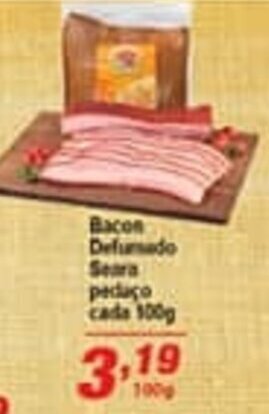 Ricoy Supermercados Bacon Defumado Seara pedaco cada 100g oferta