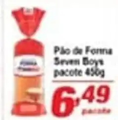 Ricoy Supermercados Pao de Forma Seven Boys pacote 450g oferta