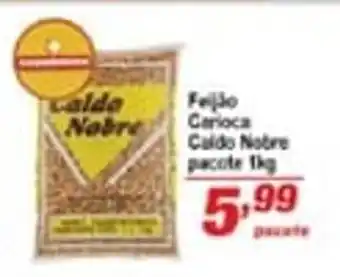 Feijao Carioca Caldo Nobre pacote 1kg