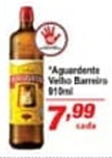 Ricoy Supermercados Aguardente Velho Barreiro 910ml oferta