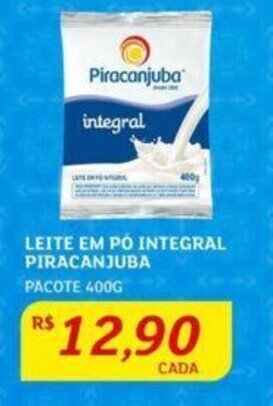 Assaí Atacadista LEITE EM PÓ INTEGRAL PIRACANJUBA PACOTE 400G oferta