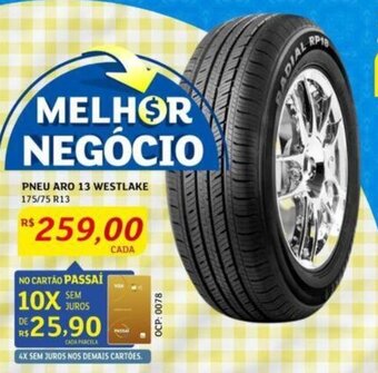 Assaí Atacadista PNEU ARO 13 WESTLAKE 175/75 R13 oferta