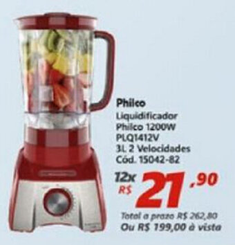 Lojas Becker Philco Liquidificador oferta
