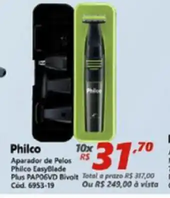 Lojas Becker Aparador de Pelos Philco EasyBlade oferta
