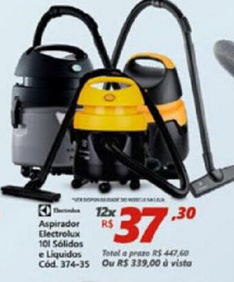 Lojas Becker Aspirador Electrolux oferta