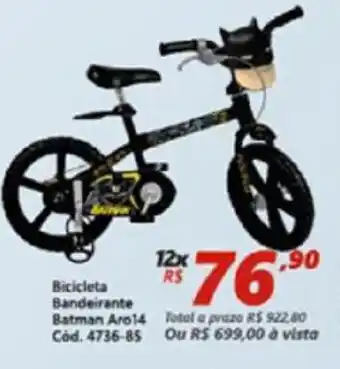 Bicicleta Bandeirante Batman