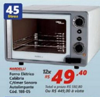 Lojas Becker Forno Eletrico Calabria c/timer Sonoro Autolimpante oferta