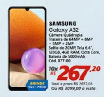 Lojas Becker Samsung Galaxy A32 oferta