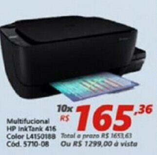 Lojas Becker Multifuncional HP InkTank 416 oferta