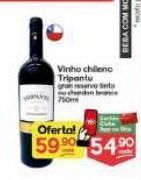 Supermercados Princesa Vinho chileno tripantu 750ml oferta