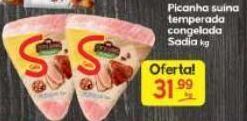 Supermercados Princesa Picanha suína temperada congelada sadia kg oferta