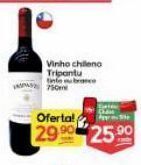 Supermercados Princesa Vinho chileno tripantu 750ml oferta