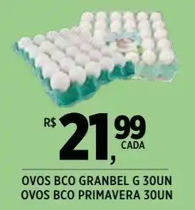 DB Supermercados Ovos brancos granbel g 30un oferta