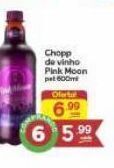 Supermercados Princesa Chopp de vinho pink moon 600ml oferta