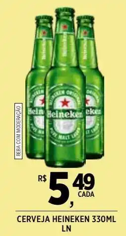 DB Supermercados Cerveja heineken 330ml oferta
