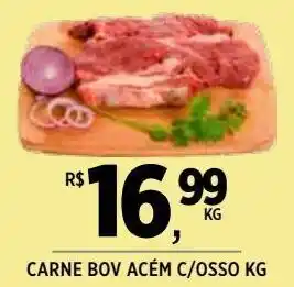DB Supermercados Carne bovina acém c/ osso kg oferta