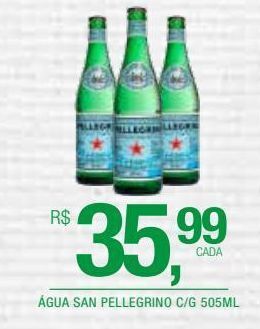 DB Supermercados Água san pellegrino c/g 505ml oferta