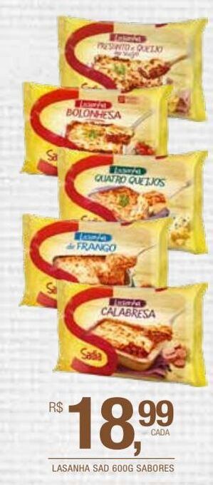 DB Supermercados Lasanha sadia 600g oferta