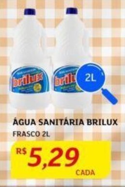 Assaí Atacadista ÁGUA SANITÁRIA BRILUX FRASCO 2L oferta