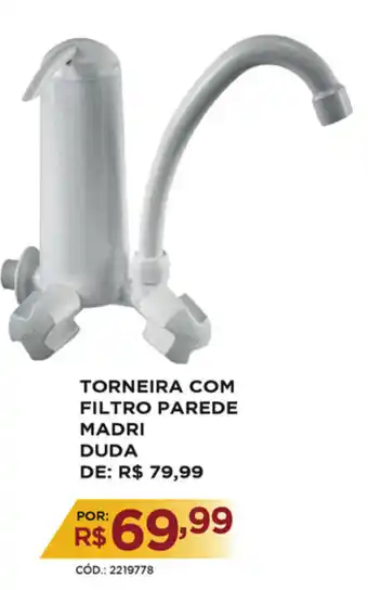 Torneira com Filtro Parede Madri Duda