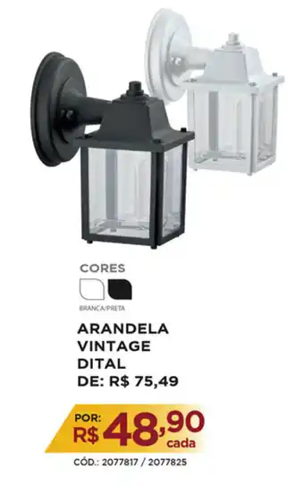 Casa Show Arandela Vintage Dital oferta