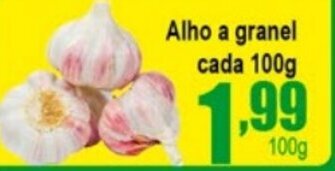 Higa's Supermercado Alho a granel 100g oferta