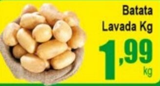 Higa's Supermercado Batata Lavada 1kg oferta