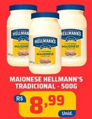 Tatico MAIONESE HELLMANN'S TRADICIONAL - 500G oferta