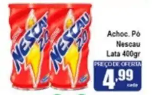 Higa's Supermercado Achoc. Po Nescao lata 400g oferta