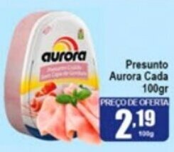Higa's Supermercado Presunto Aurora Cada 100g oferta